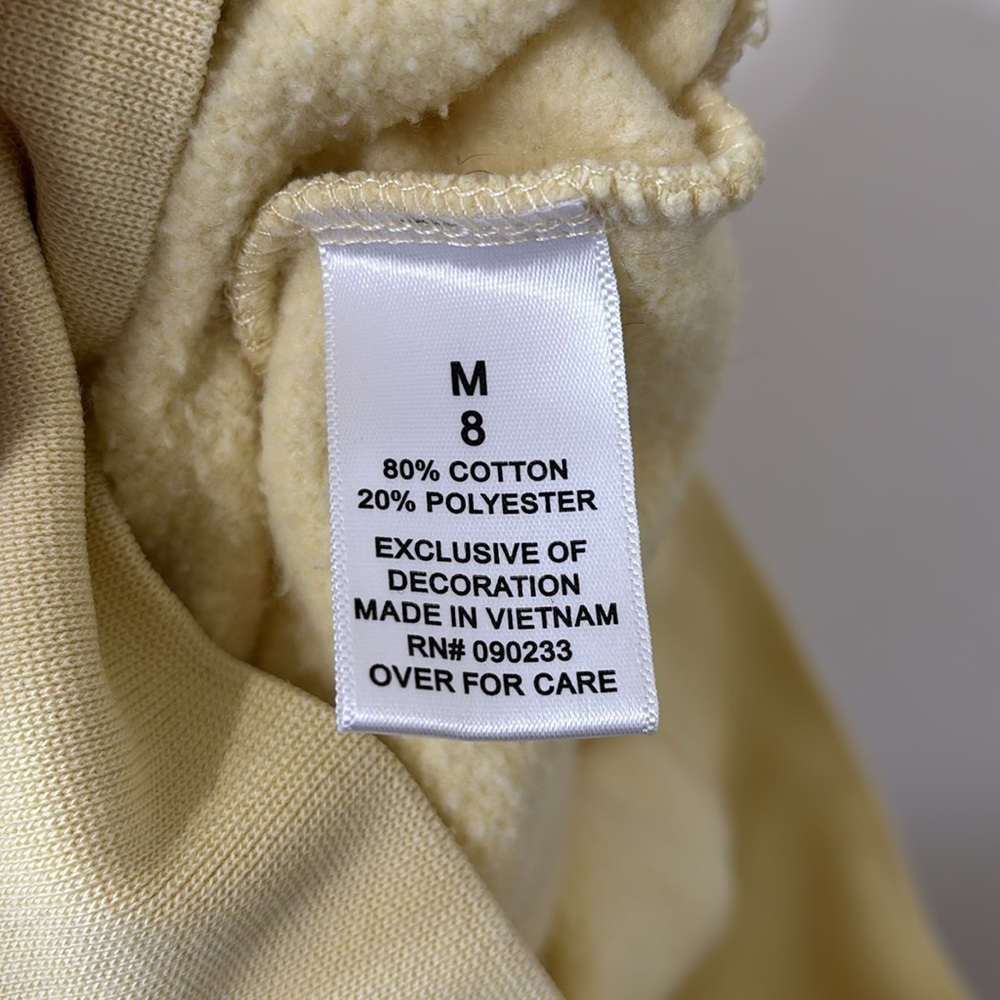 Essentials Fear of God Kids Pull-Over Hoodie Lemonade Size M (8) - Picture 10 of 10